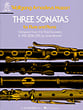 THREE SONATAS FLUTE cover